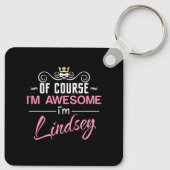 リンジーもちろん私は名素晴らし前だ キーホルダー (裏面)