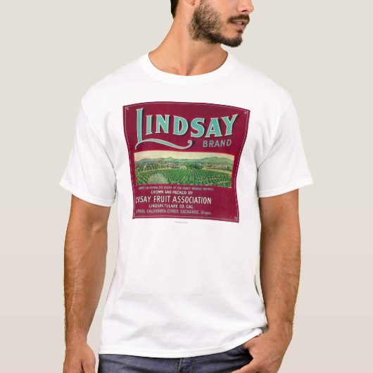 リンジーオレンジLabelLindsay、カリフォルニア Tシャツ (正面)