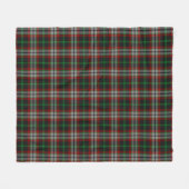 リンジー狩りプレイド フリースブランケット (正面(横))