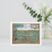 リンスの地図， 'Civitates Orbis Terrarum'よりGe ポストカード (スタンド正面)