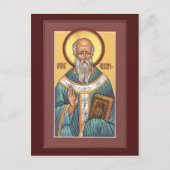 リンスファーン祈りの言葉カードのセント・エイダン ポストカード (正面)