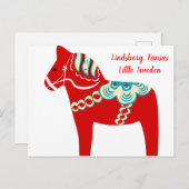 リンスボルグ、カンザスレッドダラ馬葉書 ポストカード (正面/裏面)