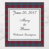 リンゼイ結婚スコティッシュのワインラベル ワインラベル (シングルラベル)