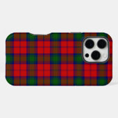 リンゼイ タータン レッド グリーン プリント iPhoneケース (裏面横)