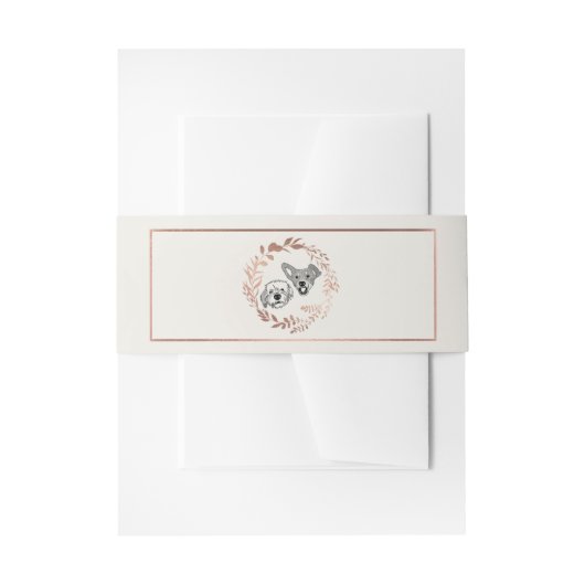 リンゼイ&レイカスタムオーダー 招待状ベリーバンド (正面例)