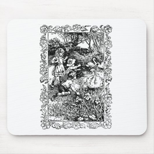 リンダと白鳥 マウスパッド (正面)