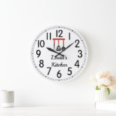 リンダの台所の大きな時計 ラージ壁時計 (ホーム)
