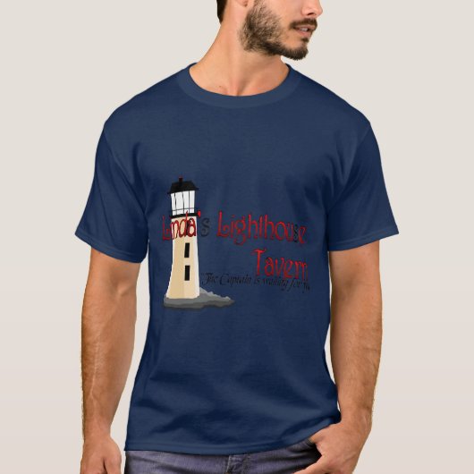 リンダの灯台居酒屋のTシャツ(人) Tシャツ (正面)
