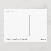 リンダウ港ライトハウスとライオン ポストカード (裏面)