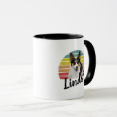 リンダ子犬レトロサンTシャツ マグカップ (正面右)
