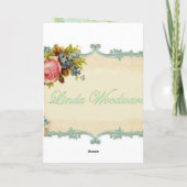 リンダ鳥 ノートカード (裏面)