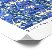 リンダ・ベッカーのポスターによるブルーパンジー・アート ポスター (角)