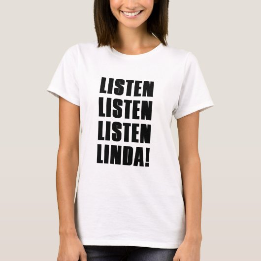 リンダ 聞いて Tシャツ (正面)