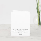 リンダMitchell著"Eureka書籍の販売"の油絵 カード (裏面)