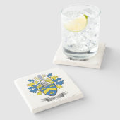 リンチの紋章付き外衣 ストーンコースター (横)