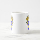 リンチの紋章付き外衣(包まれる) コーヒーマグカップ (中央)