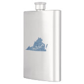 リンチバーグバージニアウッドグレイン フラスク (左)