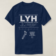 リンチバーグリージョナル空港LYH Tシャツ