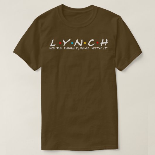 リンチ家族リンチ名字リンチ姓 Tシャツ (デザイン正面)