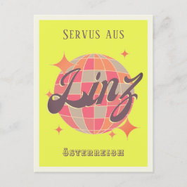 リンツオステライヒオーストリアネオンディスコポストカード ポストカード