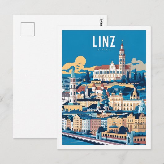 リンツオーストリアフェスティバルトラベルプレイス ポストカード (正面/裏面)