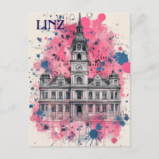 リンツオーストリア旅行 ポストカード (正面)