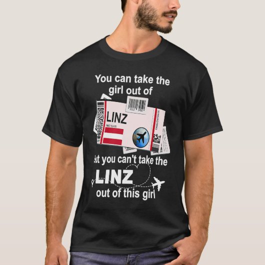 リンツボーディングパスリンツガールリンツ Tシャツ (正面)