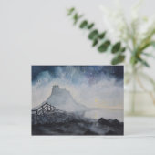 リンディスファーンキャッスルバイムーンライト.JPG ポストカード (スタンド正面)