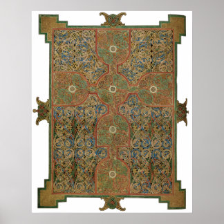 リンディスファーンケルト十字架 ポスター