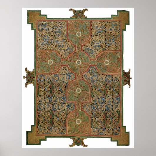 リンディスファーンケルト十字架 ポスター (正面)