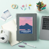 リンディスファーン ノーサンバーランド城 旅行ポスター シール (iPadカバー)