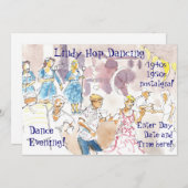 リンディホップスイング踊り 招待状 (正面/裏面)