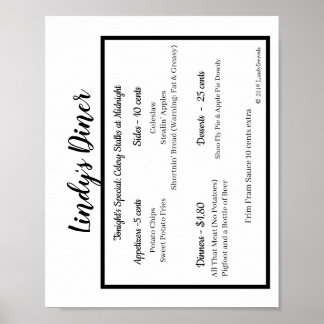 リンディーズディーナーポスター ポスター