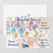 リンディ・ホップ・スウィングダンス 招待状 (正面/裏面)
