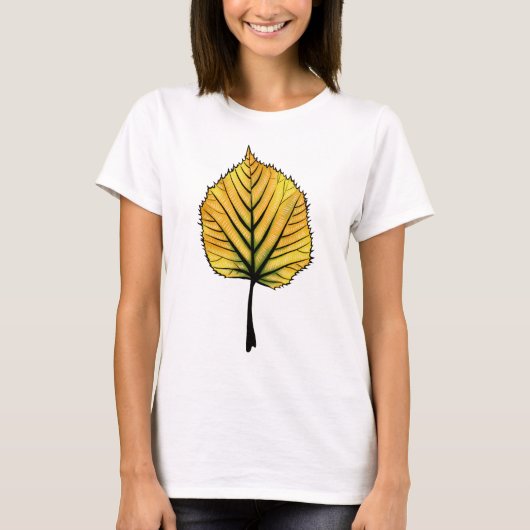 リンデン秋リーフ Tシャツ (正面)