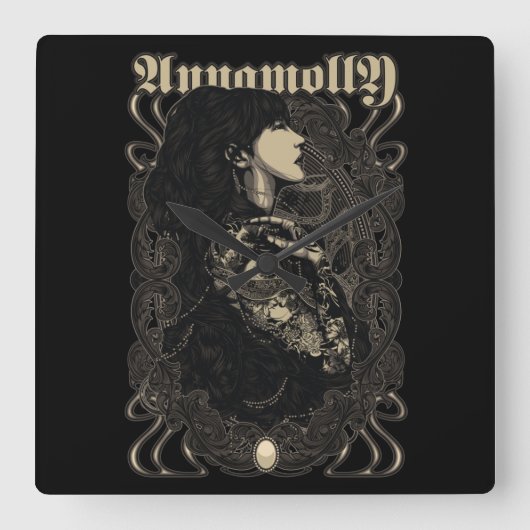 リンドゥ スクエア壁時計 (正面)