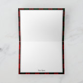 リンドセイクランバルカーレスハウス折り畳みグリーティングカード カード (内部)