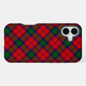 リンドセイ タータン レッド グリーン プリント iPhoneケース (裏面横)