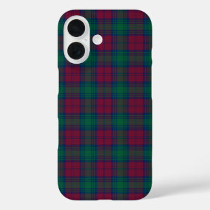 リンドセクランマルーンアンドグリーンタータンチェック iPhone 16ケース