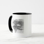 リンドバーグとライトと難破飛行機 マグカップ (正面左)