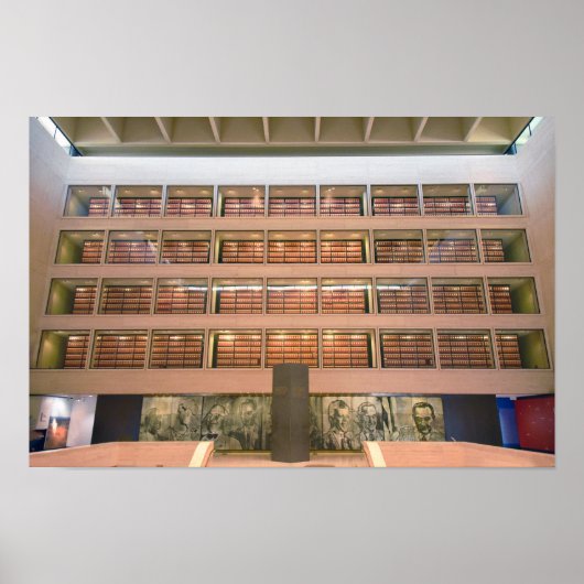 リンドン・B・ジョンソン図書館・博物館のグレートホール ポスター (正面)