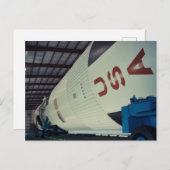 リンドンB.ジョンソン宇宙センターアポロロケット ポストカード (正面/裏面)