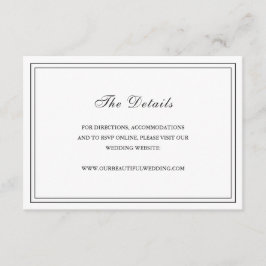 リンネアシンプルエレガントな結婚式 エンクロージャーカード