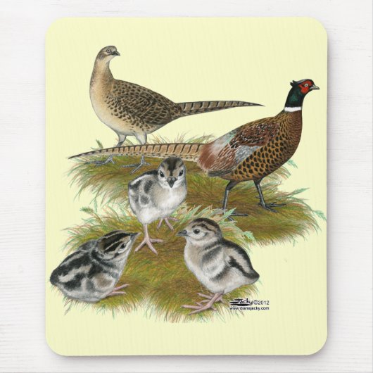 リンネックキジ科 マウスパッド (正面)