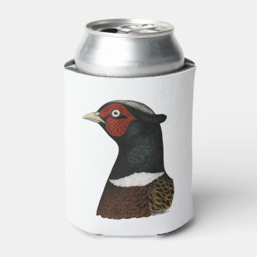 リンネックキジ頭 缶クーラー (缶正面)