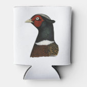 リンネックキジ頭 缶クーラー (正面)