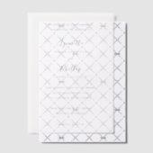 リンネット伝統的エレガントな結婚式 ベラム紙招待状 (オフセット (招待状))