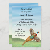 リンネッ飛んでいるクキジ招待状 招待状 (正面/裏面)