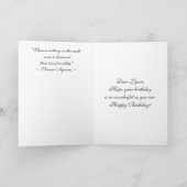 リンハッピーバースデースターガーザリリユブーケカード カード (内部)