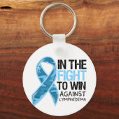 リンパ浮腫 – 勝つために戦う キーホルダー (正面)